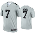 Mens Las Vegas Raiders #7 Zay Jones Nike Silver Inverted Legend Jersey