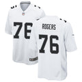 Men’s Las Vegas Raiders #76 Caleb Rogers Nike White Vapor F.U.S.E. Limited Player Jersey