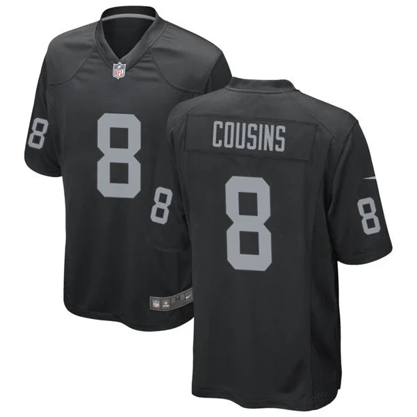 Men’s Las Vegas Raiders #8 Kirk Cousins Nike Black Vapor F.U.S.E. Limited Jersey