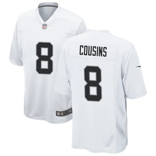 Men’s Las Vegas Raiders #8 Kirk Cousins Nike White Vapor F.U.S.E. Limited Jersey