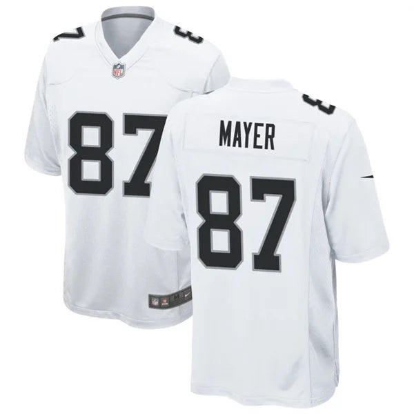Men’s Las Vegas Raiders #87 Michael Mayer Nike White Vapor F.U.S.E. Limited Player Jersey