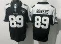 Men’s Las Vegas Raiders #89 Brock Bowers Black White Gratitude F.U.S.E. Limited Jersey