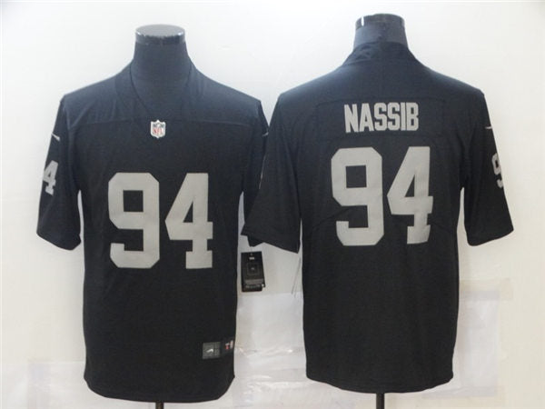 Men’s Las Vegas Raiders #94 Carl Nassib  Stitched NFL Nike Black Vapor Untouchable Limited Jersey
