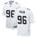 Mens Las Vegas Raiders #96 Darius Philon Nike White Vapor Limited Jersey