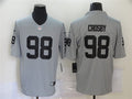 Men’s Las Vegas Raiders #98 Maxx Crosby Nike Silver Inverted Legend Jersey