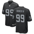 Men’s Las Vegas Raiders #99 Thomas Booker IV Nike Black Vapor F.U.S.E. Limited Player Jersey
