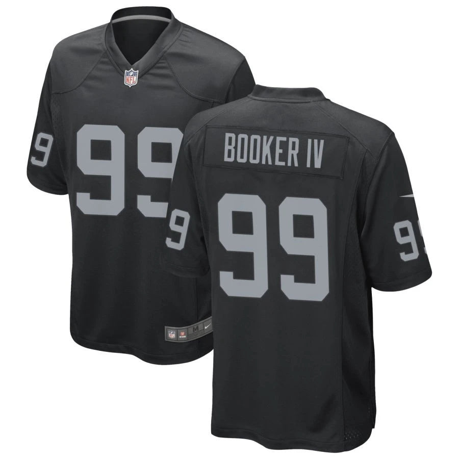 Men’s Las Vegas Raiders #99 Thomas Booker IV Nike Black Vapor F.U.S.E. Limited Player Jersey