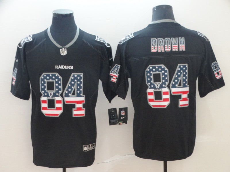 Men’s Las Vegas Raiders Antonio Brown #84 Black Jersey