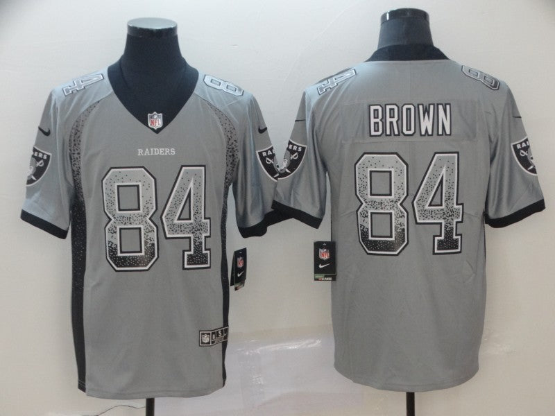 Men’s Las Vegas Raiders Antonio Brown #84 Gray Jersey