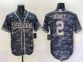 Men’s Las Vegas Raiders Ashton Jeanty #2 Gray Camouflage Jersey