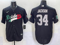 Men’s Las Vegas Raiders Bo Jackson #34 Black Alternate Jersey