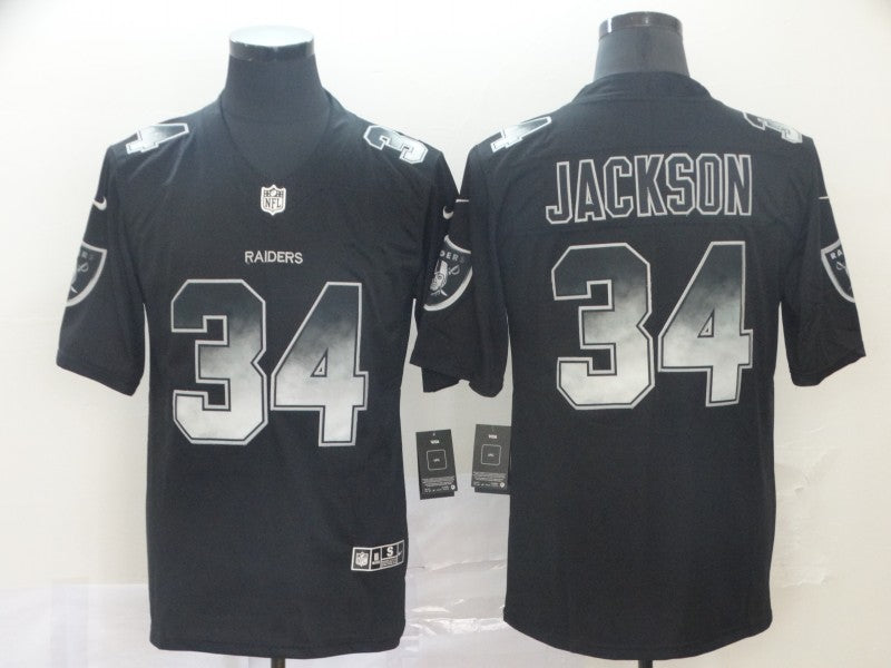 Men’s Las Vegas Raiders Bo Jackson #34 Black Authentic Jersey