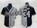 Men’s Las Vegas Raiders Bo Jackson #34 Black/Gray Jersey Joint Edition