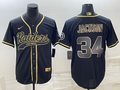 Men’s Las Vegas Raiders Bo Jackson #34 Black Jersey Joint Edition