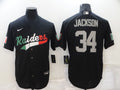 Men’s Las Vegas Raiders Bo Jackson #34 Black Jersey Joint Edition
