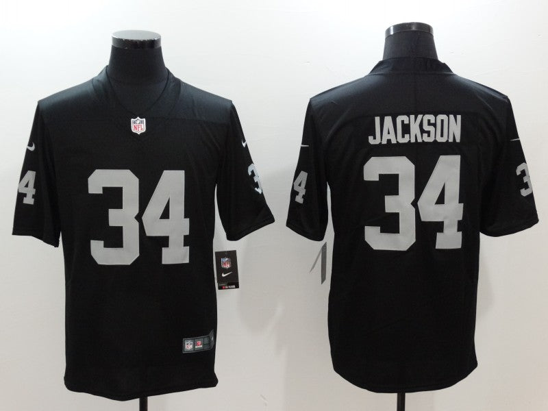 Men’s Las Vegas Raiders Bo Jackson #34 Black Jersey
