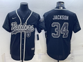 Men’s Las Vegas Raiders Bo Jackson #34 Black RFLCTV Limited Jersey Joint Edition
