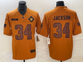 Men’s Las Vegas Raiders Bo Jackson #34 Brown 2023 Salute To Service Retired Limited Jersey