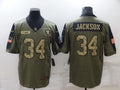 Men’s Las Vegas Raiders Bo Jackson #34 Brown Alternate Jersey