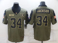Men’s Las Vegas Raiders Bo Jackson #34 Brown Authentic Jersey