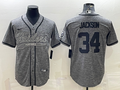 Men’s Las Vegas Raiders Bo Jackson #34 Gray Jersey Joint Edition
