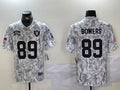 Men’s Las Vegas Raiders Brock Bowers #89 Arctic Camo 2024 Salute to Service Limited Jersey