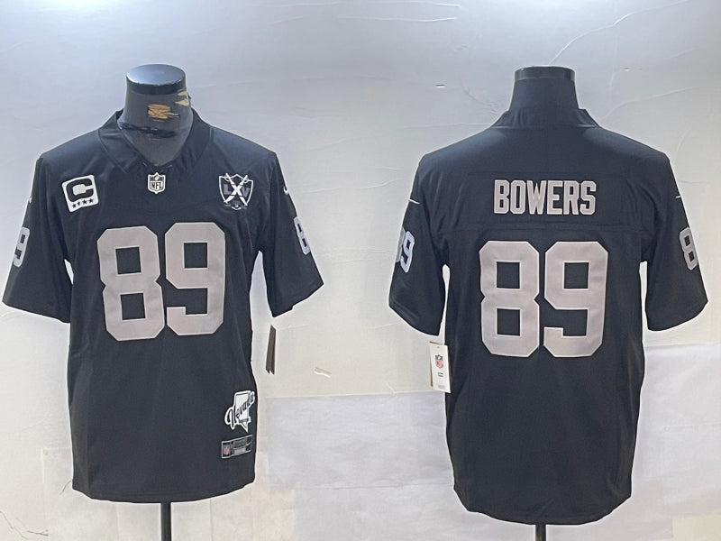 Men’s Las Vegas Raiders Brock Bowers #89 Black Jersey