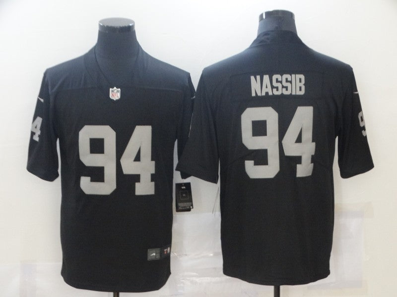 Men’s Las Vegas Raiders Carl Nassib #94 Black Jersey