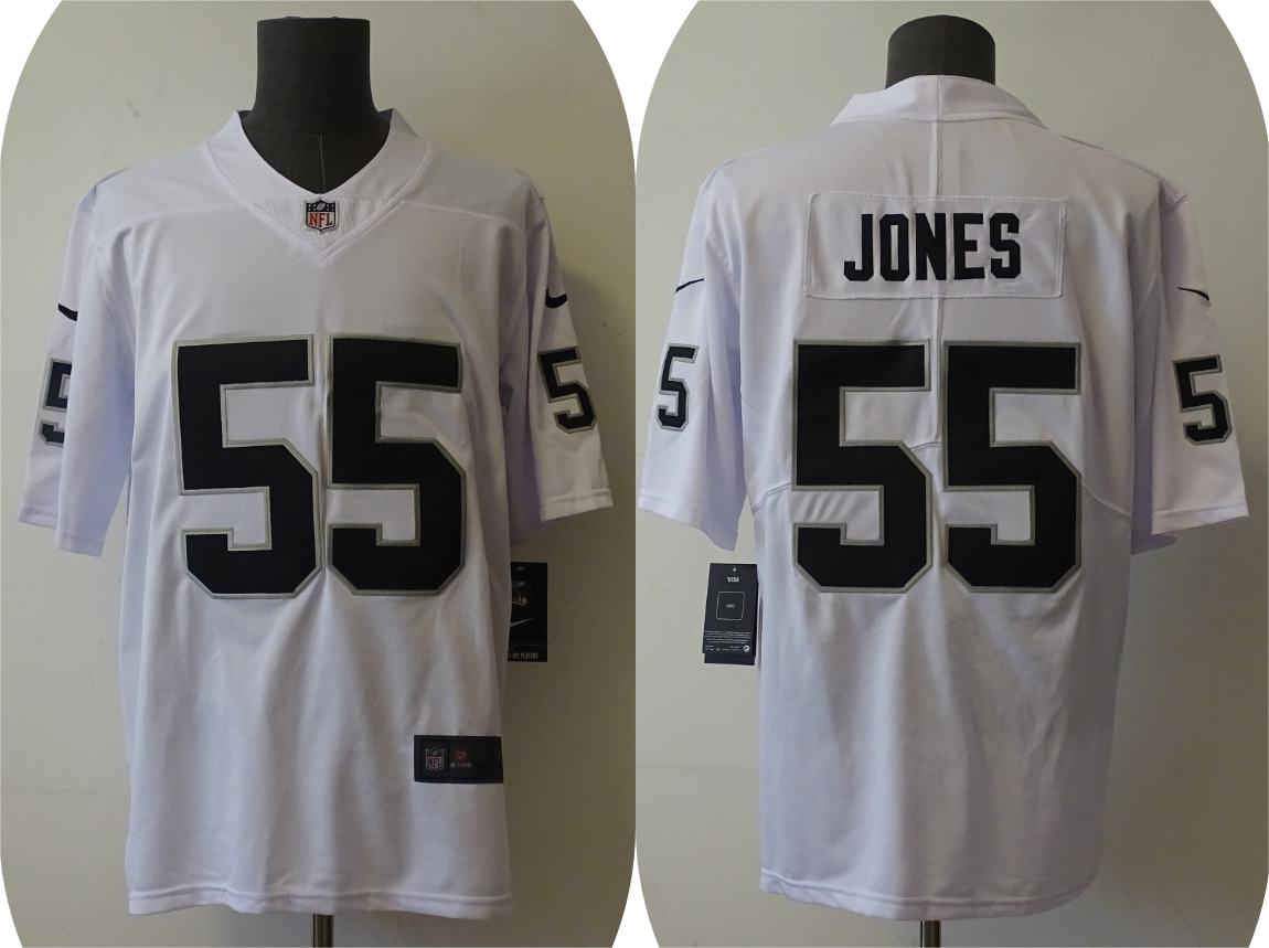 Men’s Las Vegas Raiders Chandler Jones #55 White Jersey