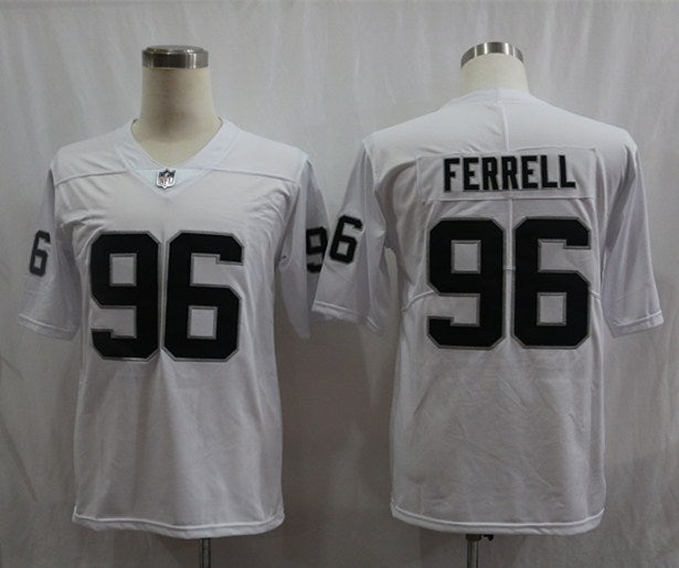 Men’s Las Vegas Raiders Clelin Ferrell #96 White Jersey