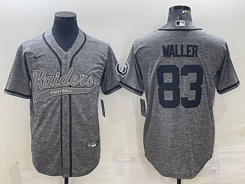 Men’s Las Vegas Raiders Darren Waller #83 Gray Jersey Joint Edition