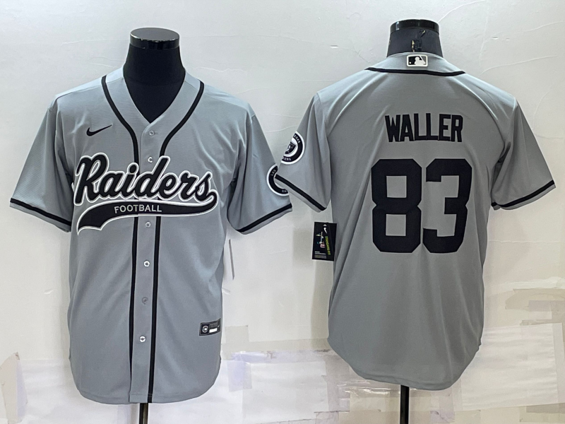 Men’s Las Vegas Raiders Darren Waller #83 Gray Jersey Joint Edition