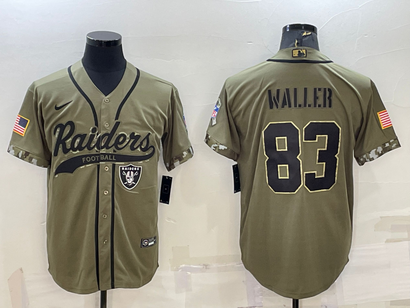 Men’s Las Vegas Raiders Darren Waller #83 Olive 2022 Salute To Service Limited Jersey Joint Edition