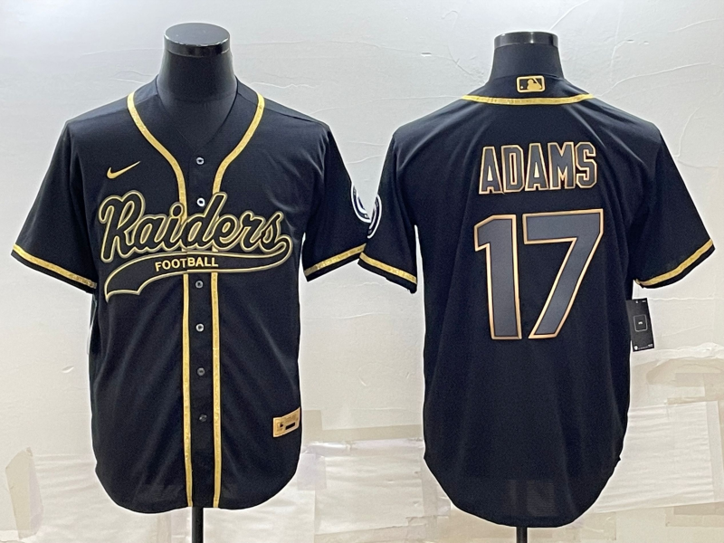 Men’s Las Vegas Raiders Davante Adams #17 Black Jersey Joint Edition