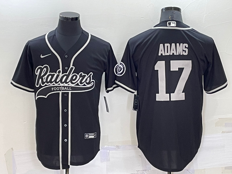 Men’s Las Vegas Raiders Davante Adams #17 Black Jersey Joint Edition