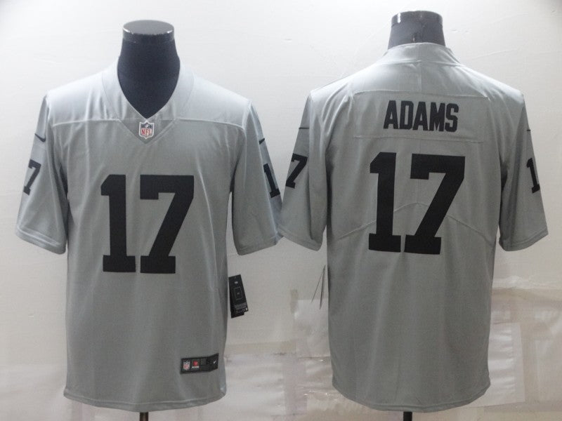 Men’s Las Vegas Raiders Davante Adams #17 Gray Inverted Legend Jersey