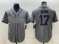 Men’s Las Vegas Raiders Davante Adams #17 Gray Jersey Joint Edition