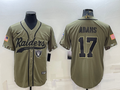 Men’s Las Vegas Raiders Davante Adams #17 Olive 2022 Salute To Service Limited Jersey Joint Edition