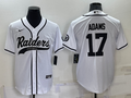 Men’s Las Vegas Raiders Davante Adams #17 White Jersey Joint Edition