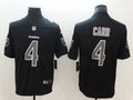 Men’s Las Vegas Raiders Derek Carr #4 Black Authentic Jersey