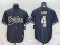 Men’s Las Vegas Raiders Derek Carr #4 Black Jersey Joint Edition