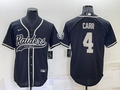 Men’s Las Vegas Raiders Derek Carr #4 Black Jersey Joint Edition