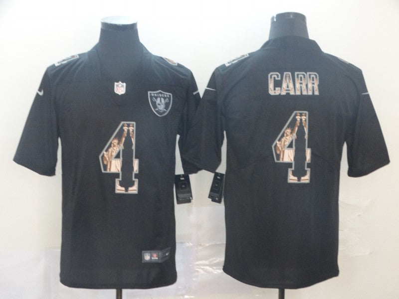 Men’s Las Vegas Raiders Derek Carr #4 Black Jersey