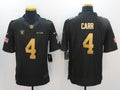 Men’s Las Vegas Raiders Derek Carr #4 Black Team Jersey
