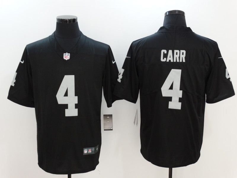 Men’s Las Vegas Raiders Derek Carr #4 Black Vapor Jersey Black