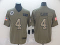 Men’s Las Vegas Raiders Derek Carr #4 Brown Alternate Jersey