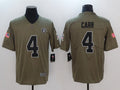 Men’s Las Vegas Raiders Derek Carr #4 Brown Jersey