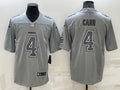 Men’s Las Vegas Raiders Derek Carr #4 Gray Atmosphere Jersey