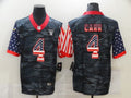 Men’s Las Vegas Raiders Derek Carr #4 Gray Camouflage Jersey