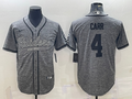 Men’s Las Vegas Raiders Derek Carr #4 Gray Jersey Joint Edition